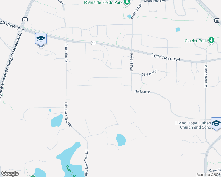 map of restaurants, bars, coffee shops, grocery stores, and more near 2163 Pike Lake Road in Shakopee