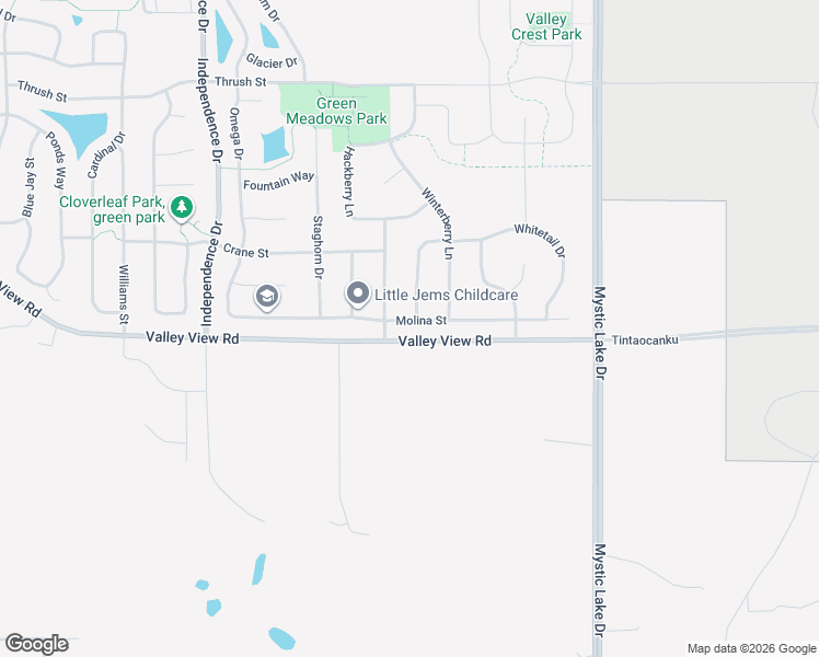 map of restaurants, bars, coffee shops, grocery stores, and more near 3440 Molina Street in Shakopee