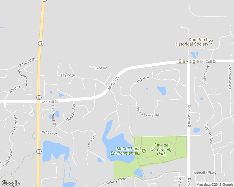 map of restaurants, bars, coffee shops, grocery stores, and more near 7017 133rd Court in Savage