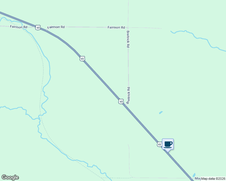 map of restaurants, bars, coffee shops, grocery stores, and more near N4737 U.S. 45 in Tigerton