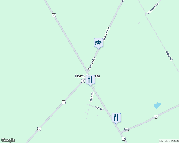 map of restaurants, bars, coffee shops, grocery stores, and more near 9025 County Road 15 in North Augusta