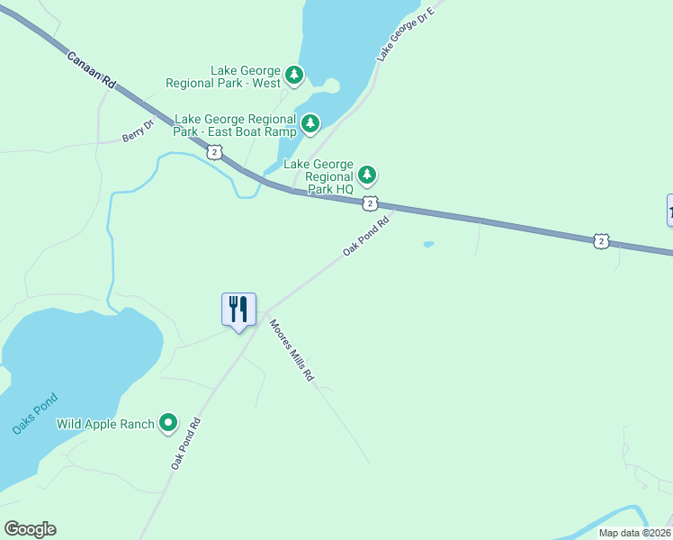 map of restaurants, bars, coffee shops, grocery stores, and more near 44 Oak Pond Road in Skowhegan