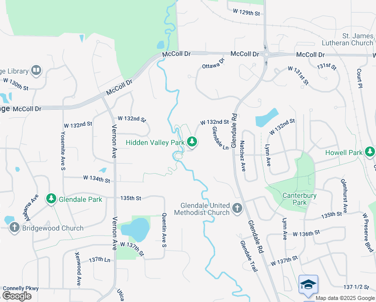 map of restaurants, bars, coffee shops, grocery stores, and more near 4901 West 132nd Street in Savage