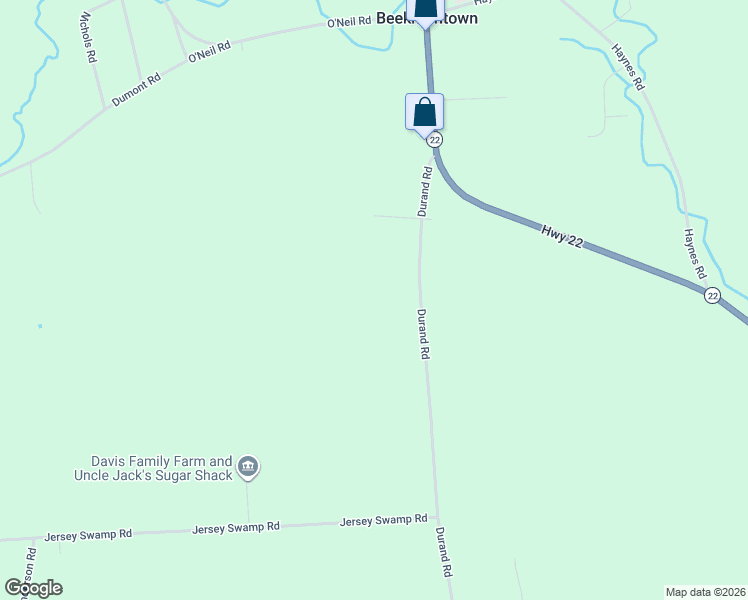 map of restaurants, bars, coffee shops, grocery stores, and more near 863 Durand Rd in Plattsburgh