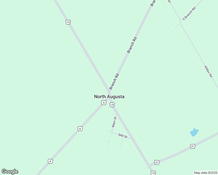 map of restaurants, bars, coffee shops, grocery stores, and more near 9175 County Road 15 in North Augusta