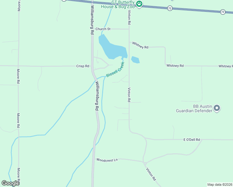 map of restaurants, bars, coffee shops, grocery stores, and more near 5277-5599 Vinton Road in Grand Traverse