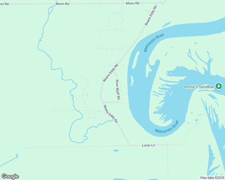 map of restaurants, bars, coffee shops, grocery stores, and more near 145808 River Bluff Road in Mosinee