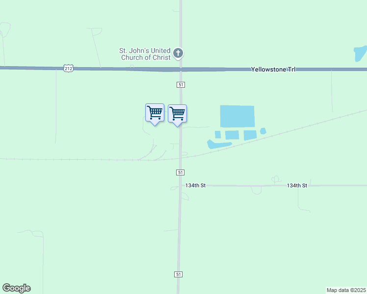 map of restaurants, bars, coffee shops, grocery stores, and more near 13200 County Road 51 in Norwood Young America