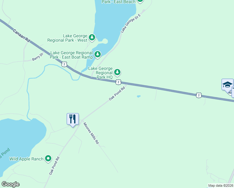 map of restaurants, bars, coffee shops, grocery stores, and more near 52 Oak Pond Road in Skowhegan