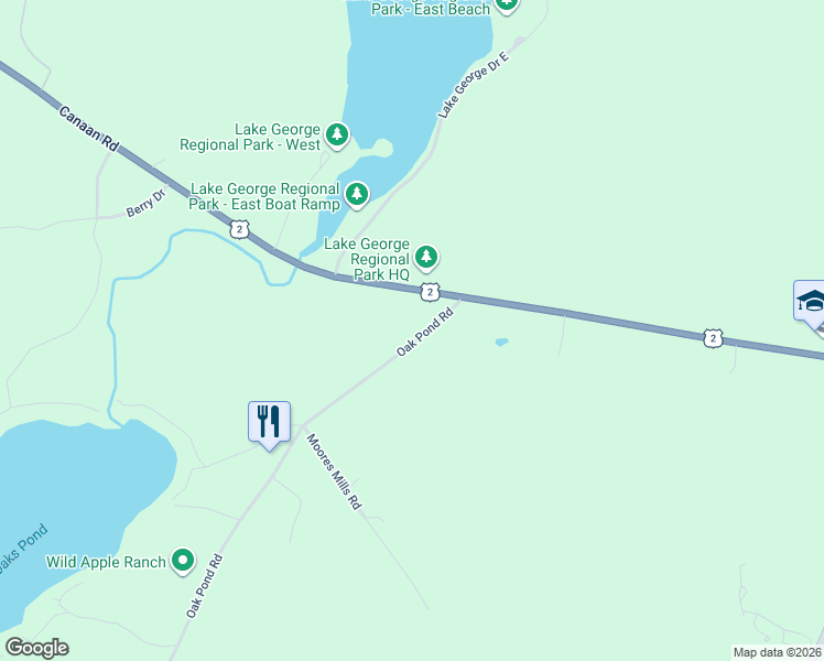 map of restaurants, bars, coffee shops, grocery stores, and more near 44 Oak Pond Road in Skowhegan