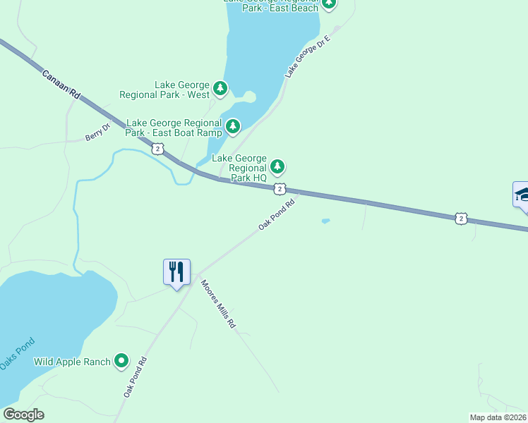 map of restaurants, bars, coffee shops, grocery stores, and more near 44 Oak Pond Road in Skowhegan