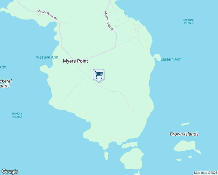 map of restaurants, bars, coffee shops, grocery stores, and more near 127 English Point Road in Head of Jeddore