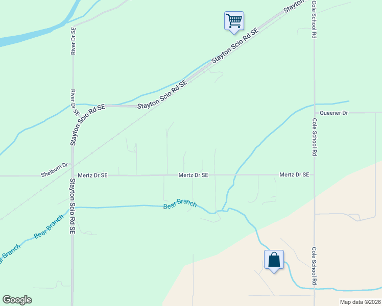 map of restaurants, bars, coffee shops, grocery stores, and more near 39903 Mertz Drive Southeast in Stayton