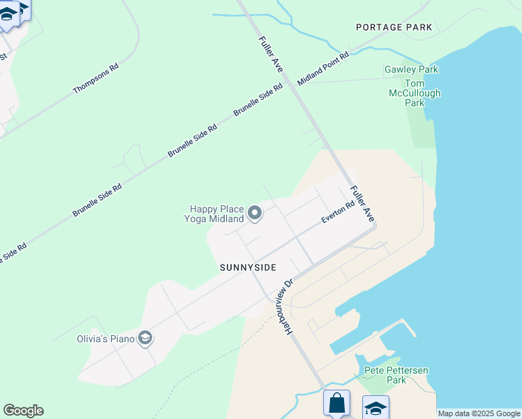map of restaurants, bars, coffee shops, grocery stores, and more near 1114 Marcellus Drive in Midland