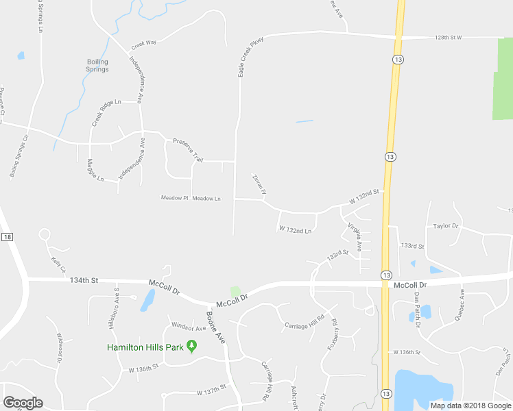 map of restaurants, bars, coffee shops, grocery stores, and more near 8609 West 132nd Street in Savage