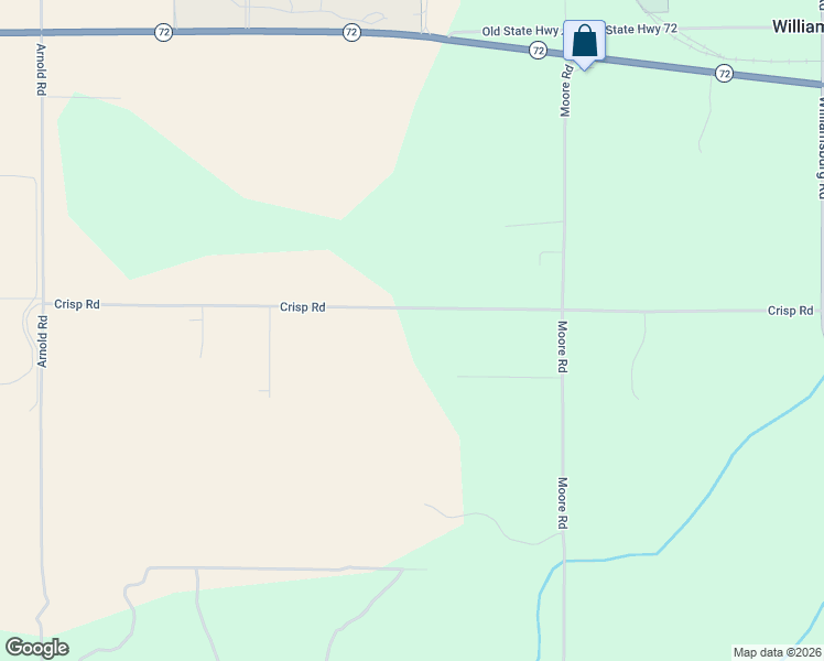 map of restaurants, bars, coffee shops, grocery stores, and more near 7246-7998 Crisp Road in Grand Traverse