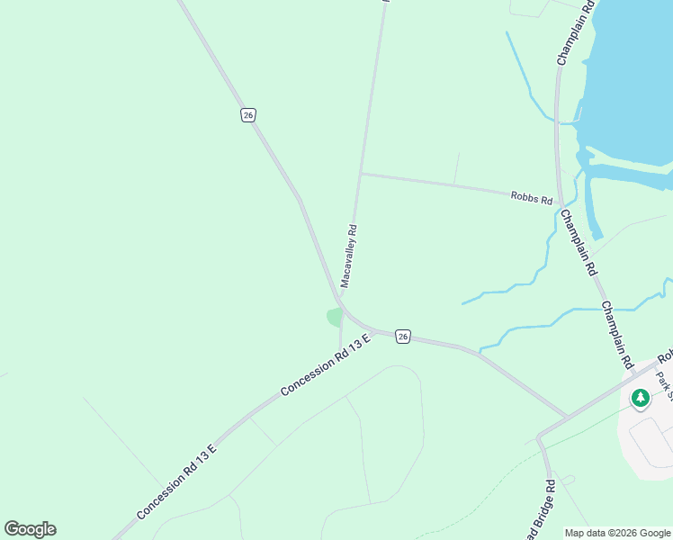map of restaurants, bars, coffee shops, grocery stores, and more near 20 Macavalley Road in Simcoe County