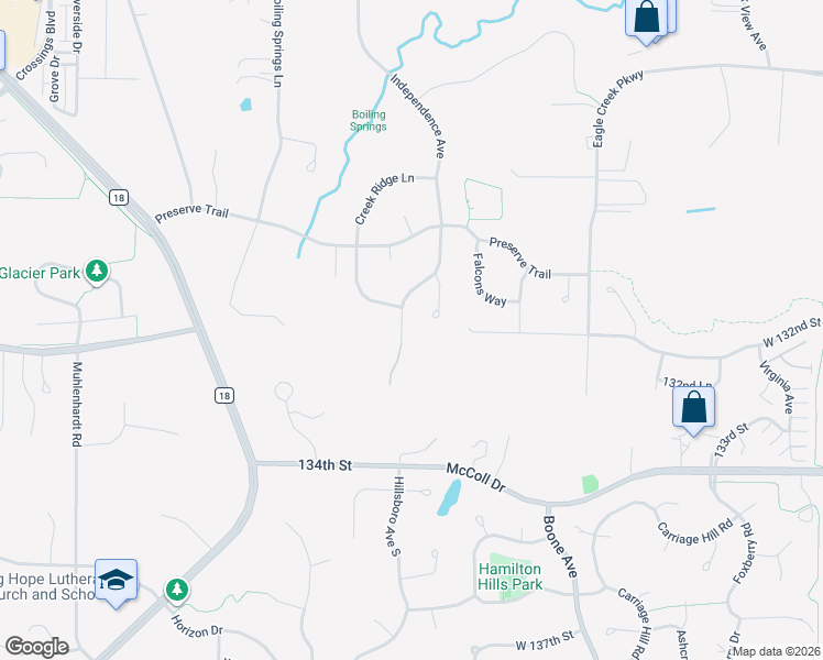 map of restaurants, bars, coffee shops, grocery stores, and more near 13141 Independence Avenue in Savage