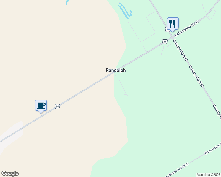 map of restaurants, bars, coffee shops, grocery stores, and more near 123 Lafontaine Road West in Simcoe County