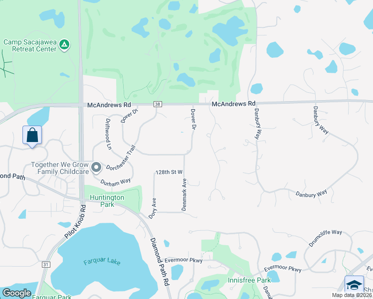 map of restaurants, bars, coffee shops, grocery stores, and more near 12788 Dover Drive in Apple Valley