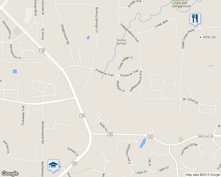 map of restaurants, bars, coffee shops, grocery stores, and more near 2006 Creek Ridge Court in Shakopee