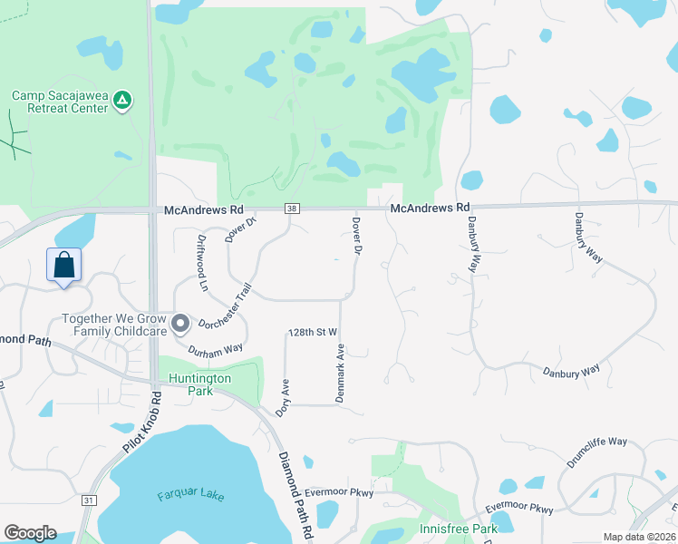 map of restaurants, bars, coffee shops, grocery stores, and more near 12788 Dover Drive in Apple Valley