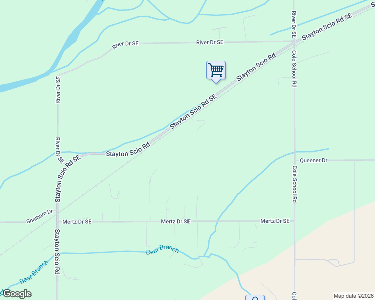 map of restaurants, bars, coffee shops, grocery stores, and more near 41036 Stayton Scio Road Southeast in Stayton