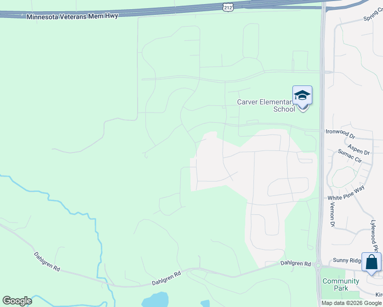 map of restaurants, bars, coffee shops, grocery stores, and more near 1916 Fulton Road in Carver