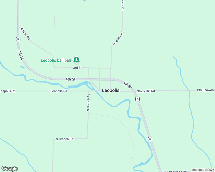 map of restaurants, bars, coffee shops, grocery stores, and more near N4933 4th Street in Leopolis