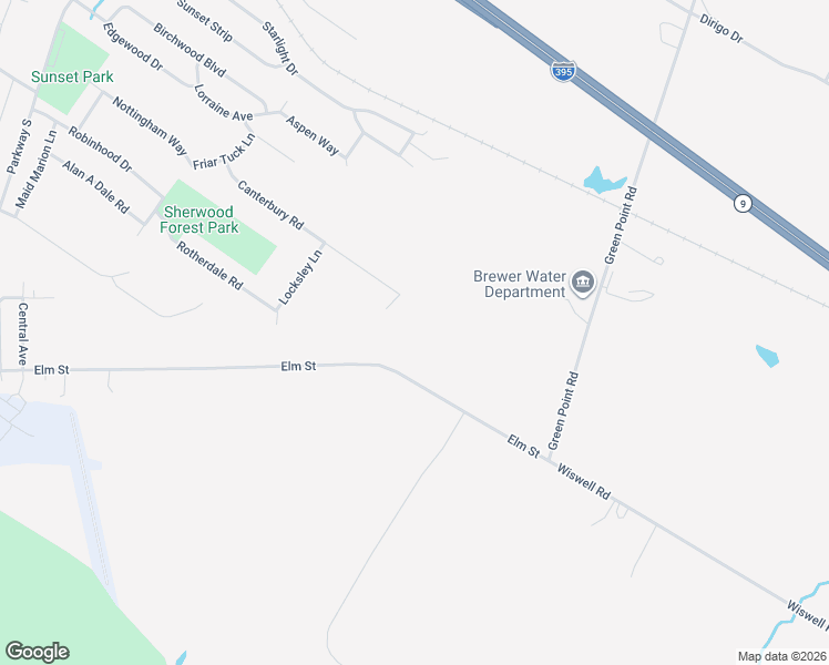 map of restaurants, bars, coffee shops, grocery stores, and more near 11 Canterbury Court in Brewer