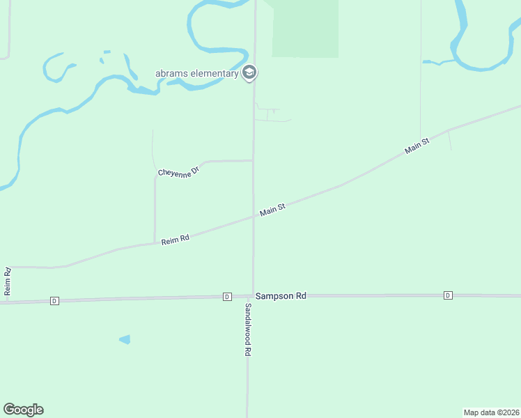 map of restaurants, bars, coffee shops, grocery stores, and more near 6494 Main Street in Abrams