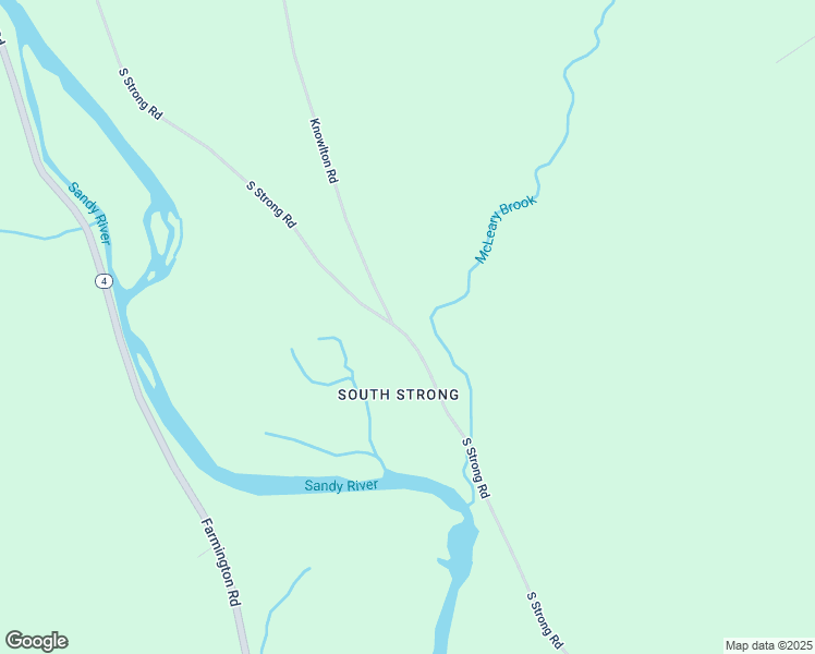 map of restaurants, bars, coffee shops, grocery stores, and more near 576 South Strong Road in Strong