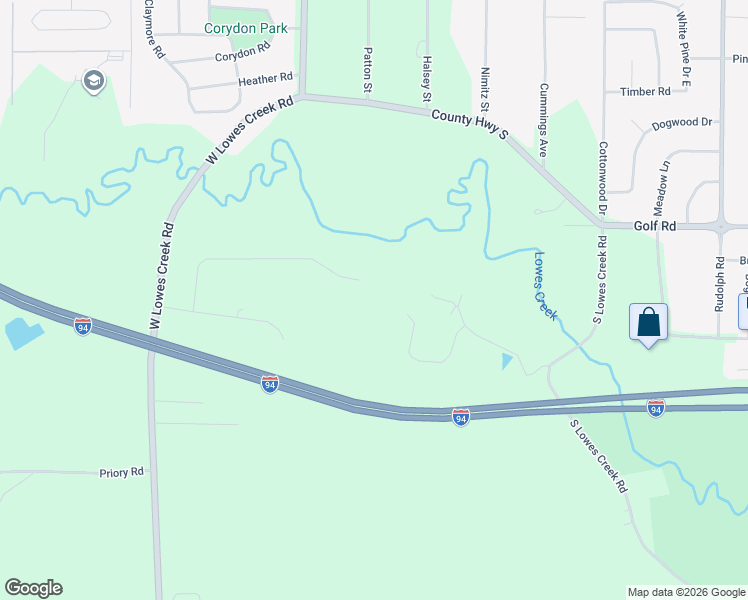 map of restaurants, bars, coffee shops, grocery stores, and more near 139 Canterbury Road in Eau Claire