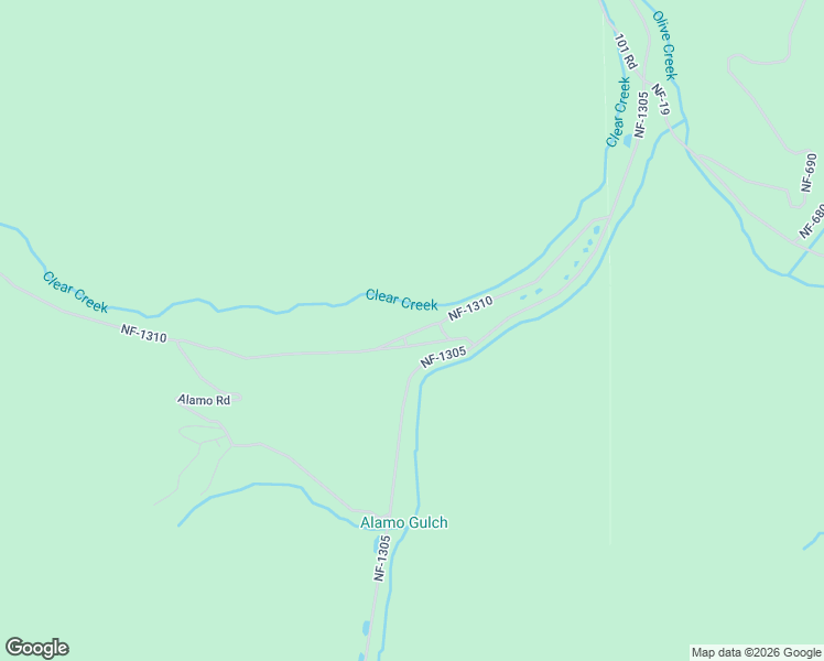 map of restaurants, bars, coffee shops, grocery stores, and more near 42000 Clear Creek Road in Granite