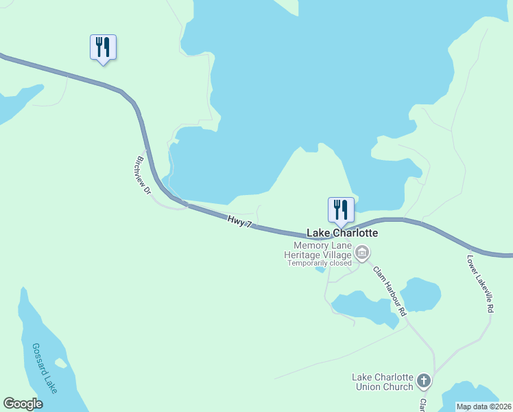 map of restaurants, bars, coffee shops, grocery stores, and more near 7 Daylily Lane in Lake Charlotte