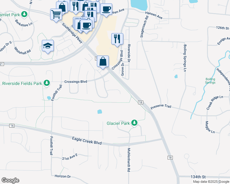 map of restaurants, bars, coffee shops, grocery stores, and more near 8433 Blazing Star Circle in Shakopee