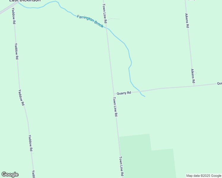 map of restaurants, bars, coffee shops, grocery stores, and more near 208 Louey Road in Dickinson Center