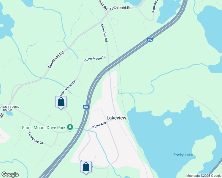 map of restaurants, bars, coffee shops, grocery stores, and more near 84 Lakeview Road in Lakeview