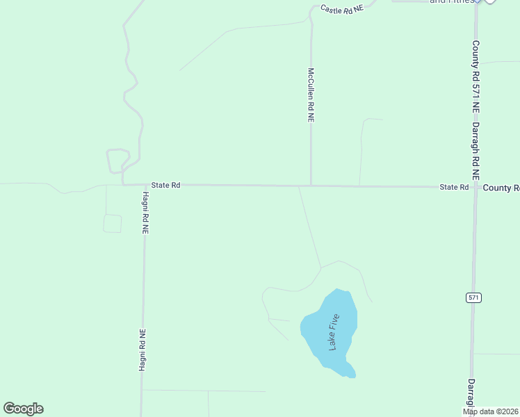 map of restaurants, bars, coffee shops, grocery stores, and more near 5662 Lake 5 Lane in Kalkaska