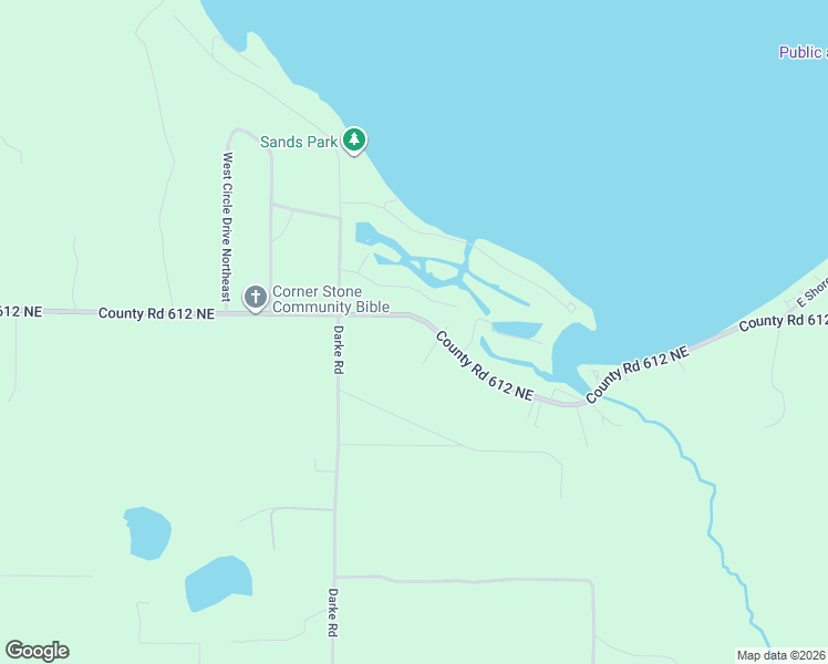 map of restaurants, bars, coffee shops, grocery stores, and more near 7182 County Road 612 Northeast in Kalkaska