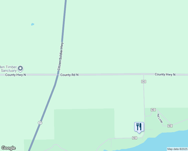 map of restaurants, bars, coffee shops, grocery stores, and more near E19590 Country Road North in Augusta