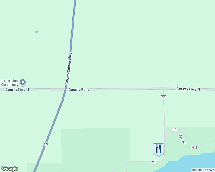 map of restaurants, bars, coffee shops, grocery stores, and more near E19590 County Road North in Augusta