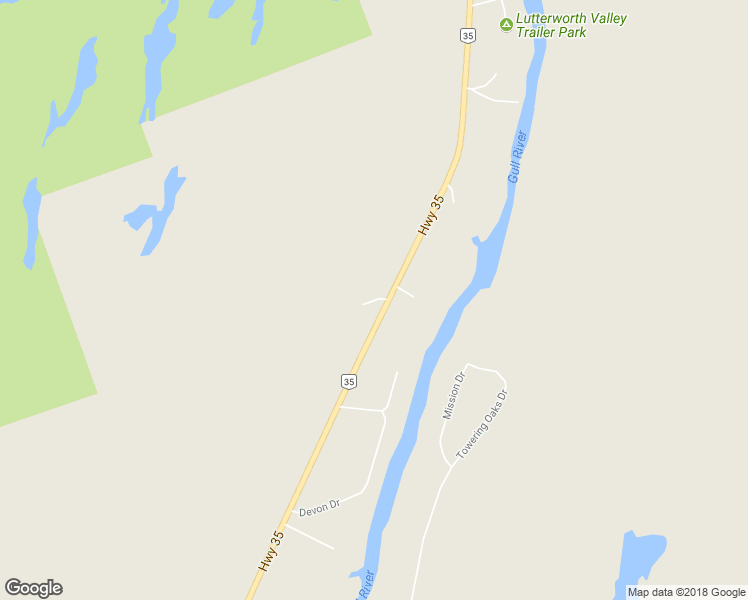 map of restaurants, bars, coffee shops, grocery stores, and more near Boundary Road in Kawartha Lakes
