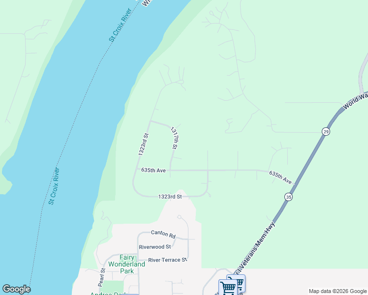 map of restaurants, bars, coffee shops, grocery stores, and more near 6398 1317th St in Prescott