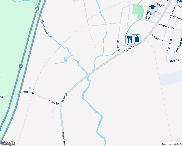 map of restaurants, bars, coffee shops, grocery stores, and more near 513 Main Street in Pittsfield
