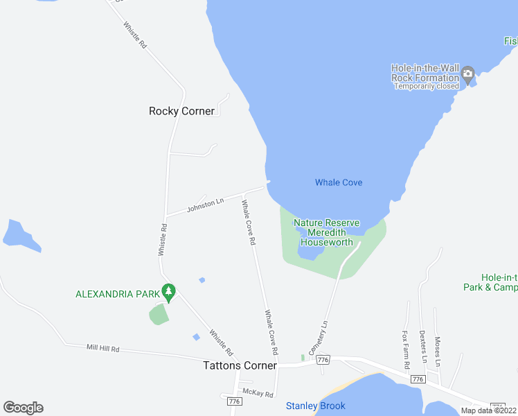 map of restaurants, bars, coffee shops, grocery stores, and more near 68 Whale Cove Road in Grand Manan