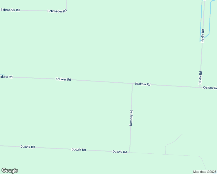 map of restaurants, bars, coffee shops, grocery stores, and more near 9229 Krakow Road in Krakow