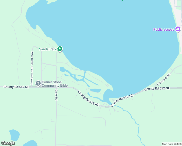 map of restaurants, bars, coffee shops, grocery stores, and more near 7563-7979 Shore Road Northeast in Kalkaska