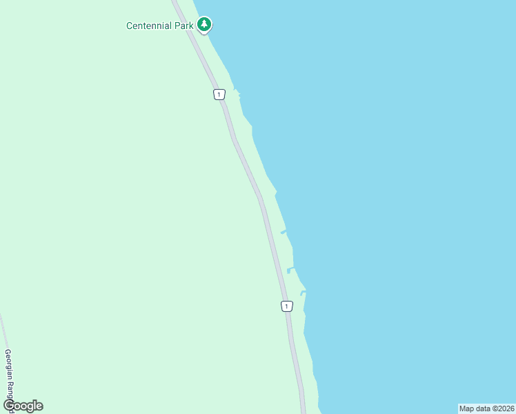 map of restaurants, bars, coffee shops, grocery stores, and more near 504760 Grey Road 1 in Georgian Bluffs