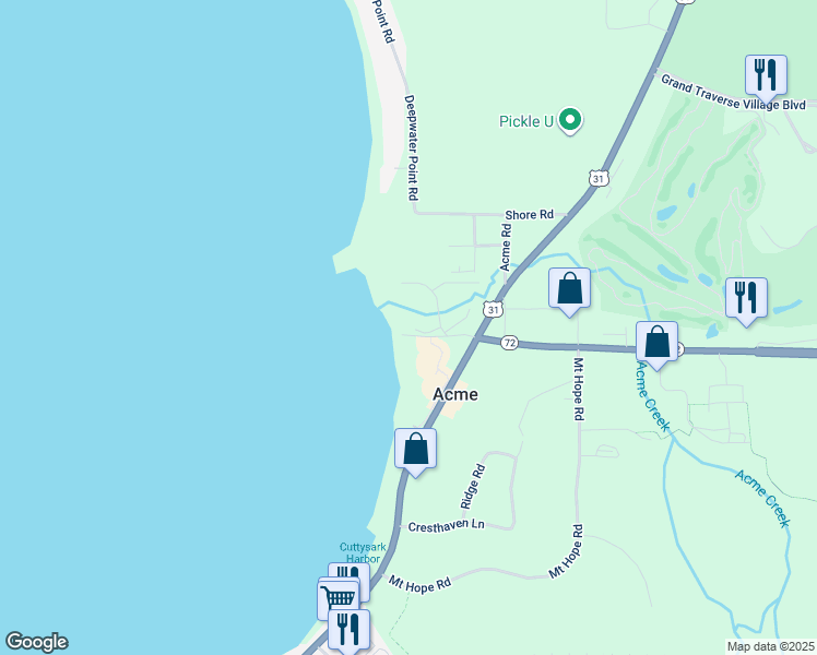 map of restaurants, bars, coffee shops, grocery stores, and more near 10 South West Street in Williamsburg